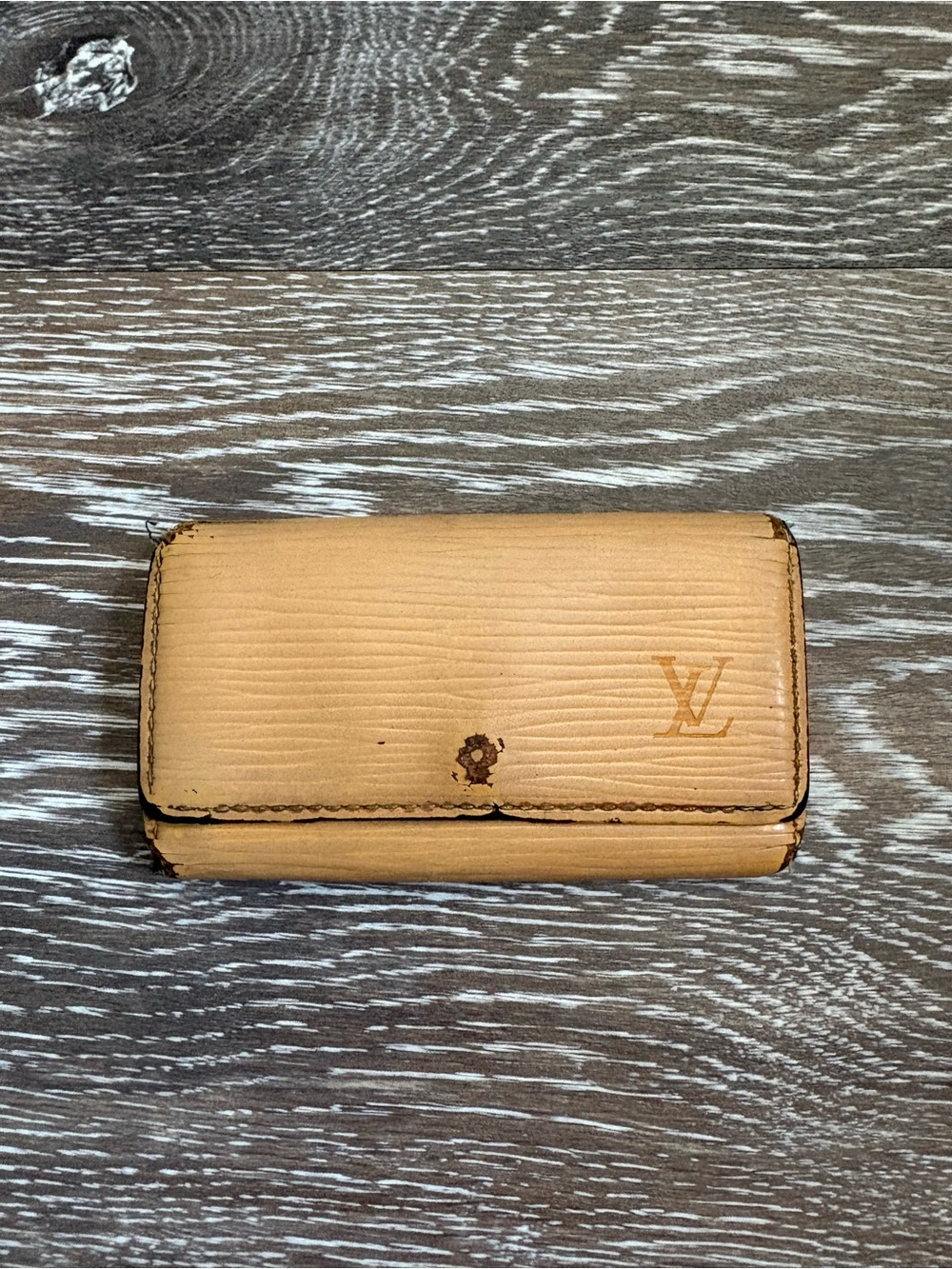 Louis Vuitton Tan Epi Leather Key Holder